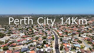 Hover over the heights north of Perth, Western Australia