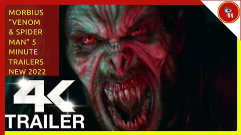 MORBIUS "Venom & Spider Man" : 5 Minute Trailers (4K ULTRA HD) NEW 2022