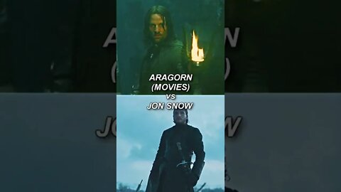 Jon Snow vs Aragorn battle #shorts #gameofthrones #batle