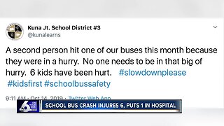 Students injured in Kuna school bus crash