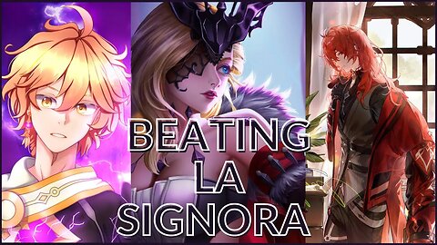 I BEAT La SIGNORA FIRST TRY!! || Diluc Main || I WANT RAIDEN SHOGUN :_)