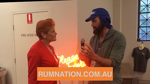 Dusty and Pauline Hanson chat at freedom of speech conference ⚡️