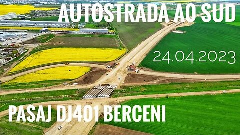 Autostrada A0 SUD - Pasaj DJ401 Berceni - Stadiul Lucrărilor 24.04.2023