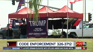 Trump merchandise stand shows importance of business licenses for sidewalk vendors