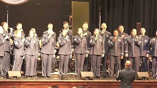 United States Air Force Band & Singing Sargeants singing "Uncloudy Day"