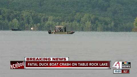 Death toll rises to 17 in Table Rock Lake tourist boat sinking
