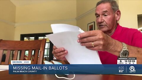 Palm Beach Gardens voter disappointed after requested mail-in ballots never arrive