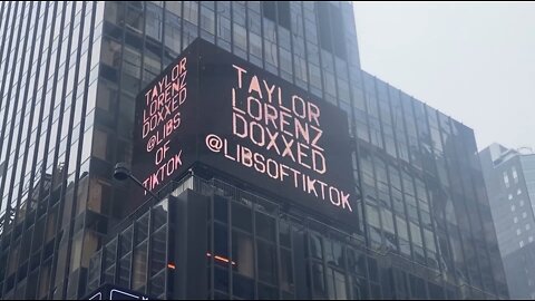 Tim Pool Trolls Washington Post, Taylor Lorenz In HUGE Times Square Ad