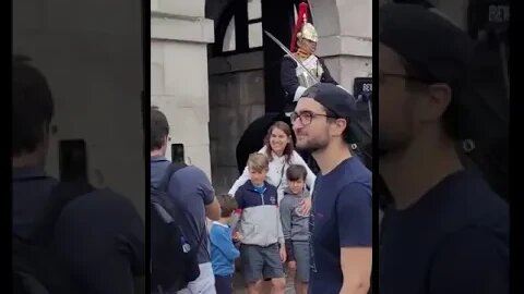 5 funny moments from horse guards parade guard mistakes shop keeper for tourist #horseguardsparade