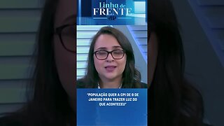 Daniela Alves: “População quer a CPI de 8 de janeiro para trazer luz do que aconteceu” #shorts