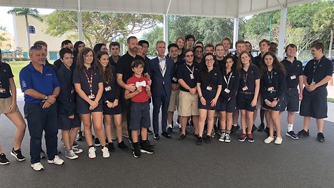 Bill Nye "The Science Guy" celebrates grand opening of new science building at American Heritage School