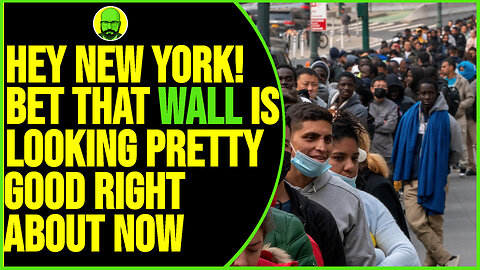 NEW YORKERS I BET THAT WALL IS LOOKING PRETTY GOOD RIGHT ABOUT NOW