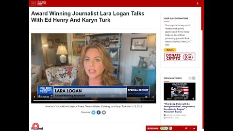 Award Winning Fox News Journalist Lara Logan Drops BOMB on Ukraine! [17.03.2022]