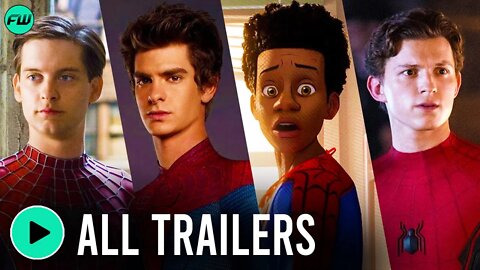 Every SPIDER-MAN Movie Trailer (Including No Way Home) | Tom Holland, Tobey Maguire, Andrew Garfield