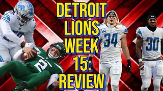 Detroit Lions Week 15: Review #detroitlions #newyorkjets #nfl