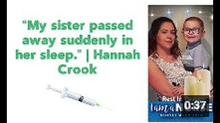 “My sister passed away suddenly in her sleep.” | Hannah Crook 💉🪦