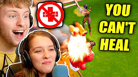 Playing Fortnite with NO HEALING!