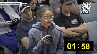 Student Tells It Like It Is In School Board Meeting