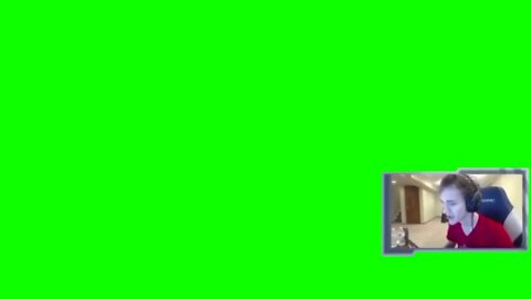 ninja screams at kid green screen