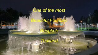 One of the most beautiful fountain in Bangkok Thailand