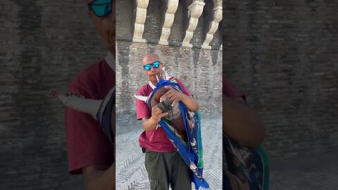 Guy playing cool instrument in Rome #shorts