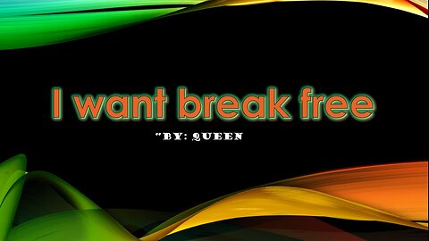 I want break Free 🎵 #Queen #Lyrics In the Description Box