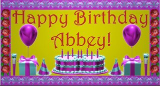 Happy Birthday 3D - Happy Birthday Abbey - Happy Birthday To You - Happy Birthday Song