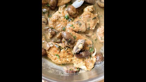 Parmesan Crusted Chicken in Mushroom Sauce | Ina Eats In