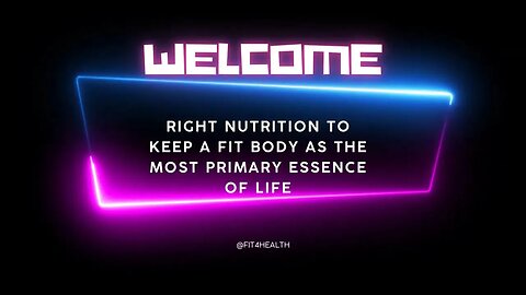 Right nutrition to keep a fit body as the most primary essence of life