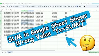 Sum in Google Sheet Shows Wrong Value (Easy Workaround / Fix)