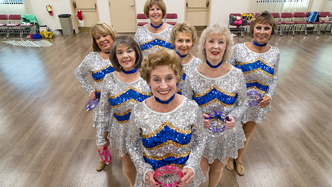 The Pensioner Cheerleaders High Kicking Into Retirement