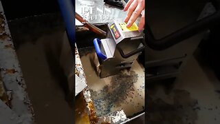 Placing a coolant filter in the tank for fast cleaning