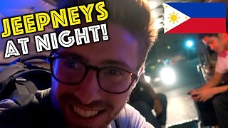 Riding JEEPNEYS AT NIGHT (local transport in the Philippines)
