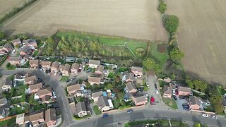 My DJI mini 3 pro drone Over Legerton drive road at Clacton On Sea Essex