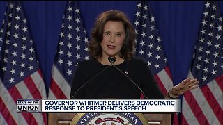 Gov. Whitmer delivers Democratic response to president's speech