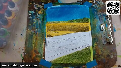 Soybean Fields Are Changing - Live Painting with Ink by Mark Rushton