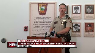 Three people from Waukesha killed in crash in Minnesota