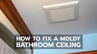 How to Fix a Moldy Bathroom Ceiling