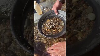 Finding gold and gems while gold panning!