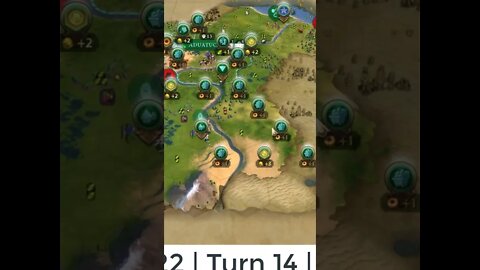 #oneturnadaychallenge #civ6 – Turn 14 - BARBARIAN STRIKE #shorts