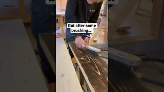 Burning my Dining Table?! #woodworking #woodworkingshorts #shousugiban