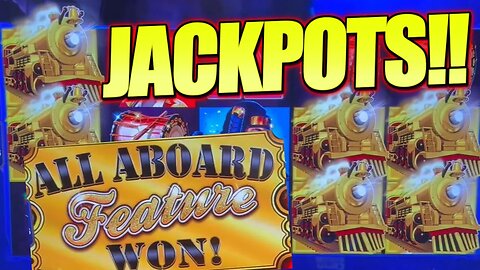 ALL ABOARD COMES THROUGH WITH A BIG ONE! MASKED WARRIOR 2 HAND PAY JACKPOTS $50/SPIN