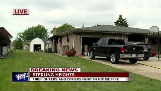2 firefighters, 3 others injured in Sterling Heights house fire