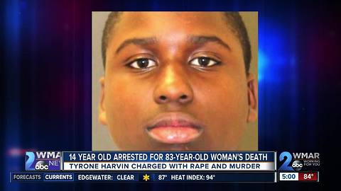 14 year old charged as adult in rape, murder of 83 year old during home invasion