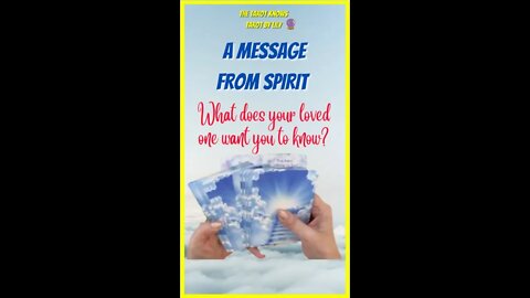 🔴 A MESSAGE FROM SPIRIT - What does your loved one want you to know? #thetarotknows #shorts #tarot