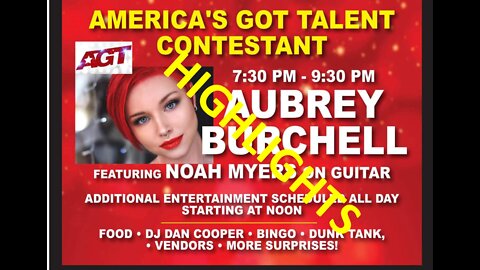 SHORT: Aubrey Burchell l Concert l America's Got Talent l Traveling with Tom l July 30, 2022