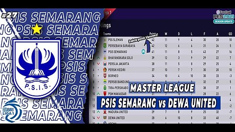 PES 2021 Master League - BISAKAH PSIS SEMARANG MENGKUDETA PERINGKAT 1 KLASEMEN? #27