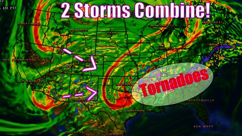 2 Monster Storms Become 1 Super Storm! - The WeatherMan Plus Weather Channel