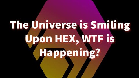 The Universe is Smiling Upon HEX, WTF is Happening in Crypto?