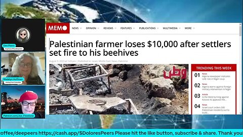 Palestinian Farmer loses $10,000 After Settlers Set Fire To His Farm (clip)